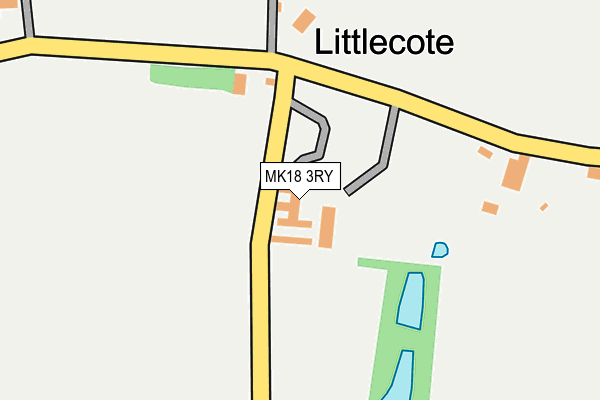 MK18 3RY map - OS OpenMap – Local (Ordnance Survey)
