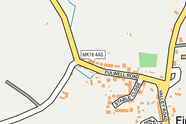 MK18 4AS map - OS OpenMap – Local (Ordnance Survey)