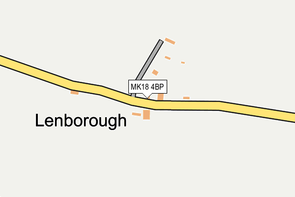 MK18 4BP map - OS OpenMap – Local (Ordnance Survey)