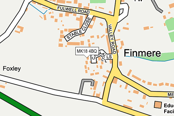 MK18 4BQ map - OS OpenMap – Local (Ordnance Survey)