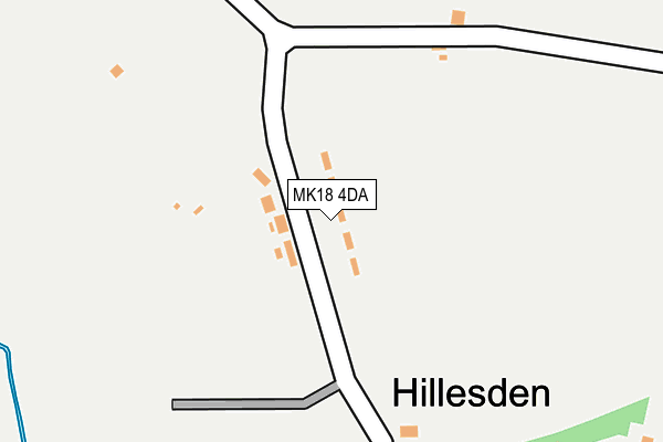 MK18 4DA map - OS OpenMap – Local (Ordnance Survey)