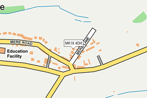 MK18 4DH map - OS OpenMap – Local (Ordnance Survey)
