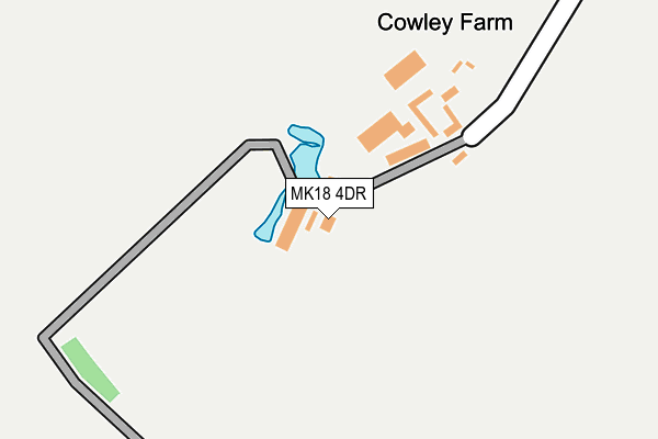 MK18 4DR map - OS OpenMap – Local (Ordnance Survey)