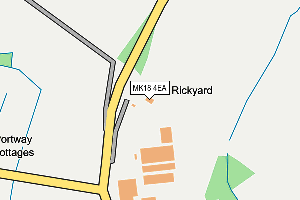 MK18 4EA map - OS OpenMap – Local (Ordnance Survey)