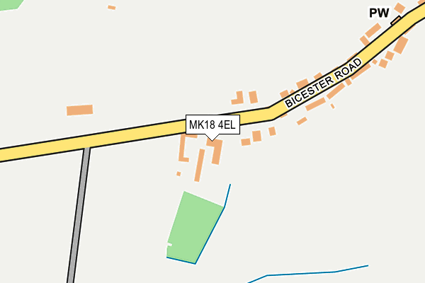 MK18 4EL map - OS OpenMap – Local (Ordnance Survey)