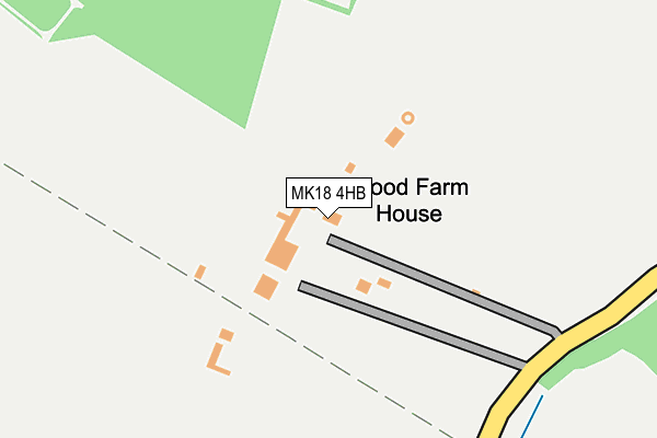 MK18 4HB map - OS OpenMap – Local (Ordnance Survey)