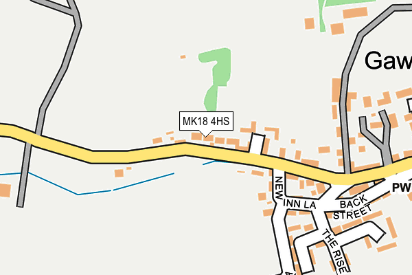 MK18 4HS map - OS OpenMap – Local (Ordnance Survey)