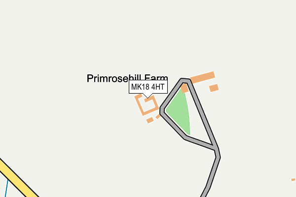 MK18 4HT map - OS OpenMap – Local (Ordnance Survey)