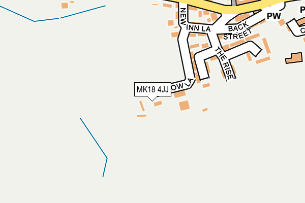 MK18 4JJ map - OS OpenMap – Local (Ordnance Survey)