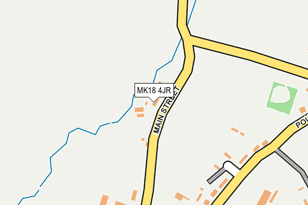 MK18 4JR map - OS OpenMap – Local (Ordnance Survey)