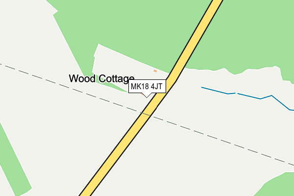MK18 4JT map - OS OpenMap – Local (Ordnance Survey)