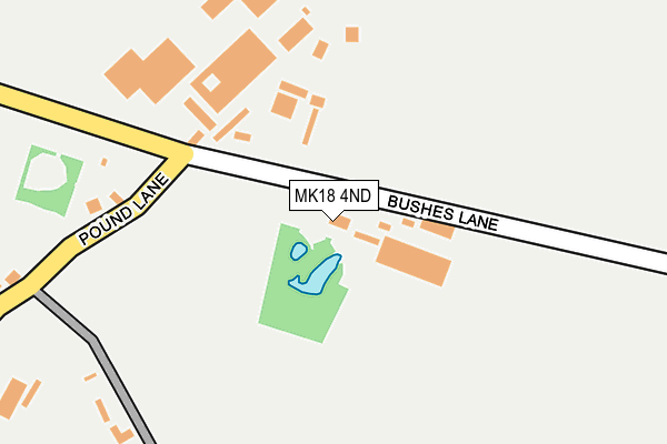 MK18 4ND map - OS OpenMap – Local (Ordnance Survey)