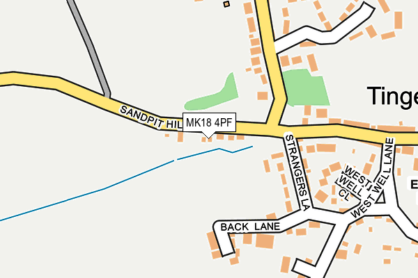 MK18 4PF map - OS OpenMap – Local (Ordnance Survey)