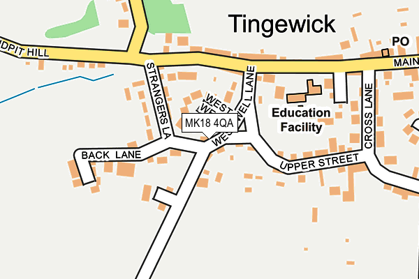 MK18 4QA map - OS OpenMap – Local (Ordnance Survey)