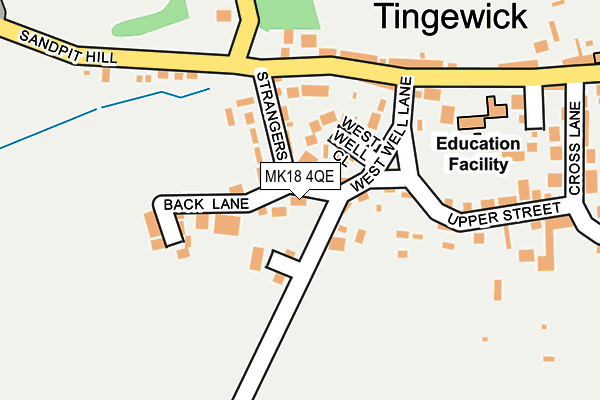 MK18 4QE map - OS OpenMap – Local (Ordnance Survey)