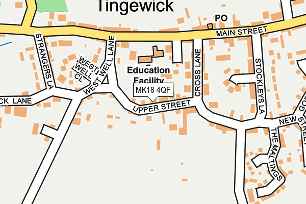 MK18 4QF map - OS OpenMap – Local (Ordnance Survey)