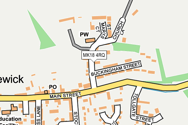 MK18 4RQ map - OS OpenMap – Local (Ordnance Survey)