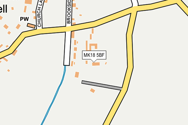 MK18 5BF map - OS OpenMap – Local (Ordnance Survey)