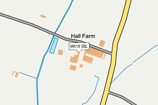 MK18 5BL map - OS OpenMap – Local (Ordnance Survey)