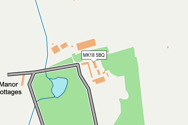 MK18 5BQ map - OS OpenMap – Local (Ordnance Survey)