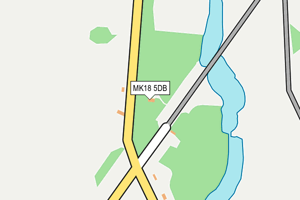 MK18 5DB map - OS OpenMap – Local (Ordnance Survey)