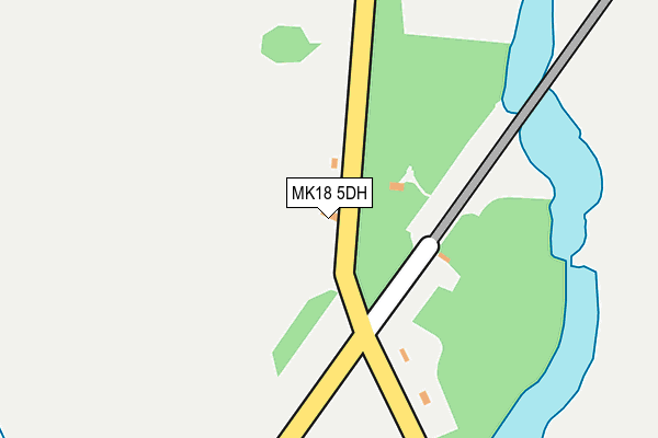 MK18 5DH map - OS OpenMap – Local (Ordnance Survey)