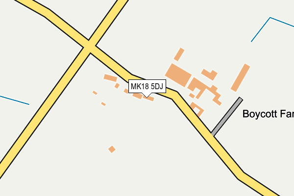 MK18 5DJ map - OS OpenMap – Local (Ordnance Survey)