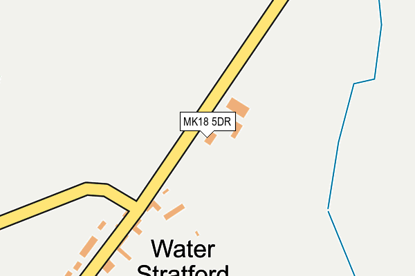 MK18 5DR map - OS OpenMap – Local (Ordnance Survey)