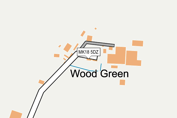 MK18 5DZ map - OS OpenMap – Local (Ordnance Survey)