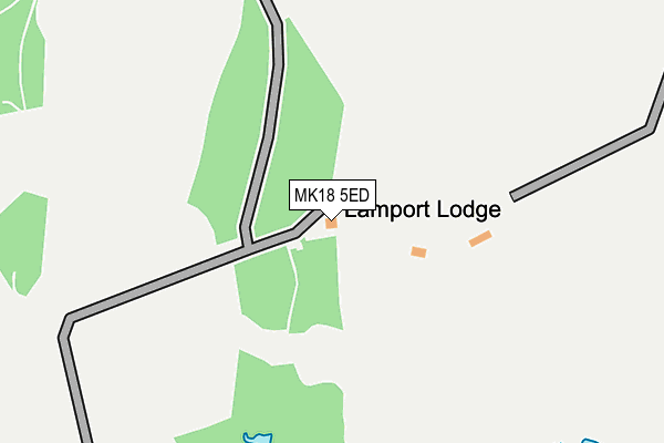 MK18 5ED map - OS OpenMap – Local (Ordnance Survey)