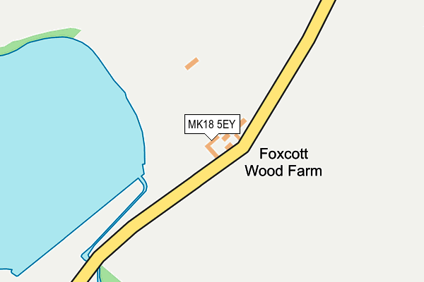 MK18 5EY map - OS OpenMap – Local (Ordnance Survey)