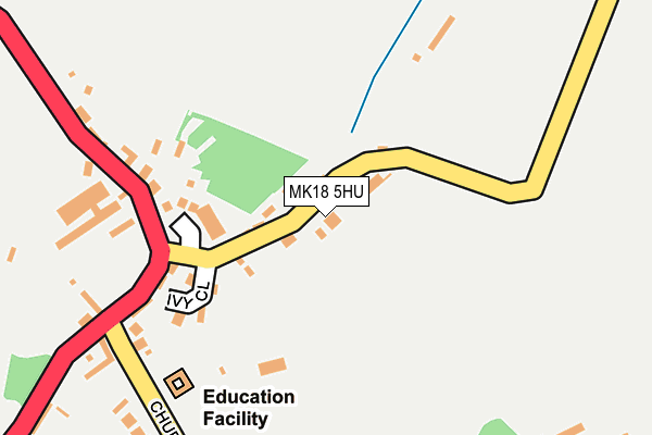 MK18 5HU map - OS OpenMap – Local (Ordnance Survey)
