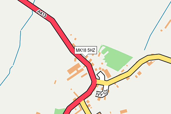 MK18 5HZ map - OS OpenMap – Local (Ordnance Survey)
