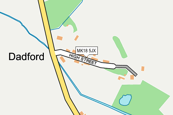 MK18 5JX map - OS OpenMap – Local (Ordnance Survey)