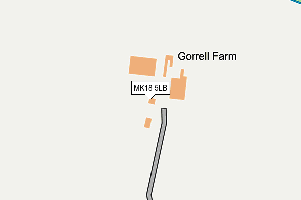 MK18 5LB map - OS OpenMap – Local (Ordnance Survey)