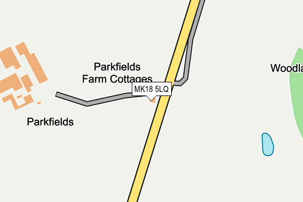 MK18 5LQ map - OS OpenMap – Local (Ordnance Survey)