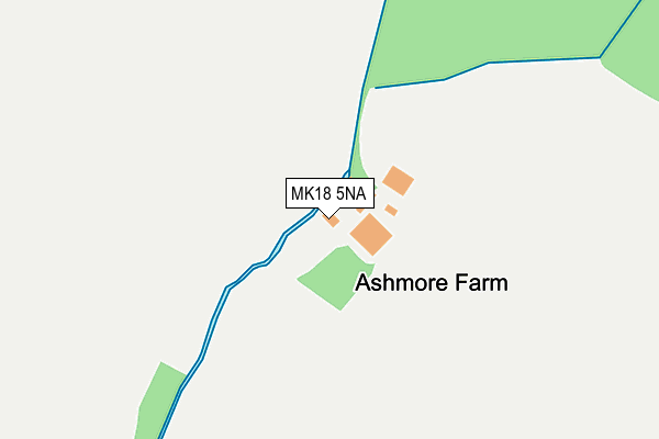 MK18 5NA map - OS OpenMap – Local (Ordnance Survey)