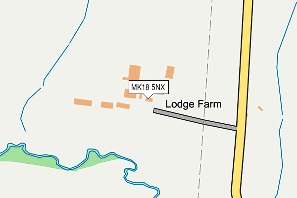 MK18 5NX map - OS OpenMap – Local (Ordnance Survey)