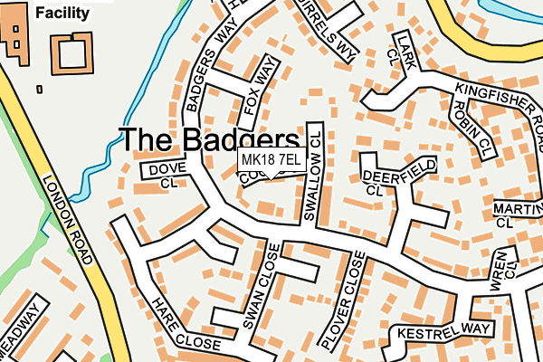 MK18 7EL map - OS OpenMap – Local (Ordnance Survey)