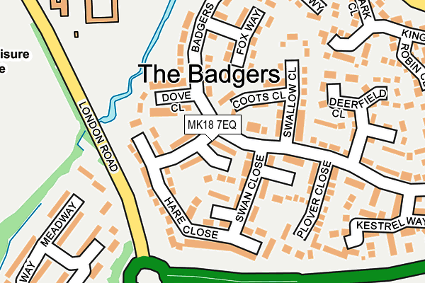 MK18 7EQ map - OS OpenMap – Local (Ordnance Survey)