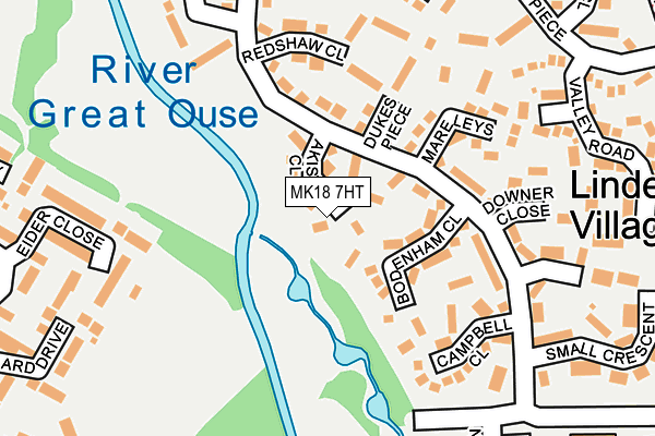 MK18 7HT map - OS OpenMap – Local (Ordnance Survey)