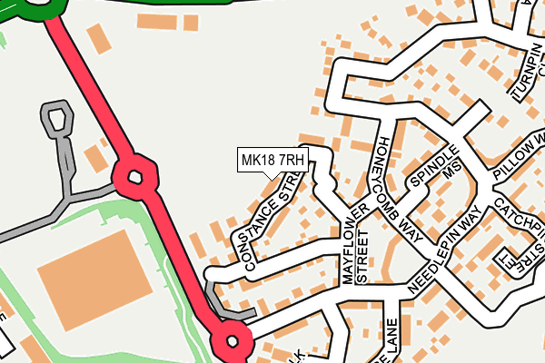 MK18 7RH map - OS OpenMap – Local (Ordnance Survey)
