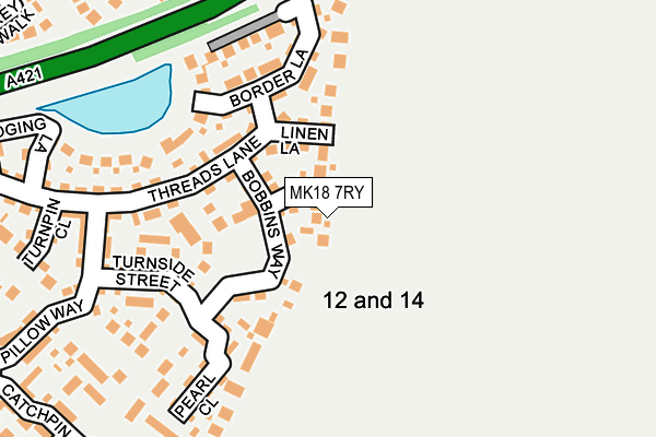 MK18 7RY map - OS OpenMap – Local (Ordnance Survey)