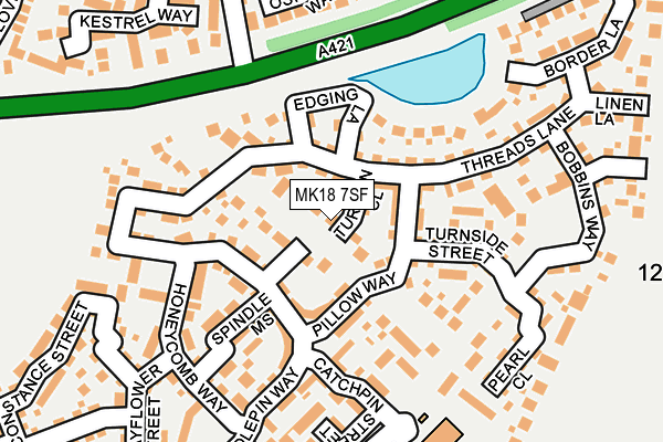 MK18 7SF map - OS OpenMap – Local (Ordnance Survey)