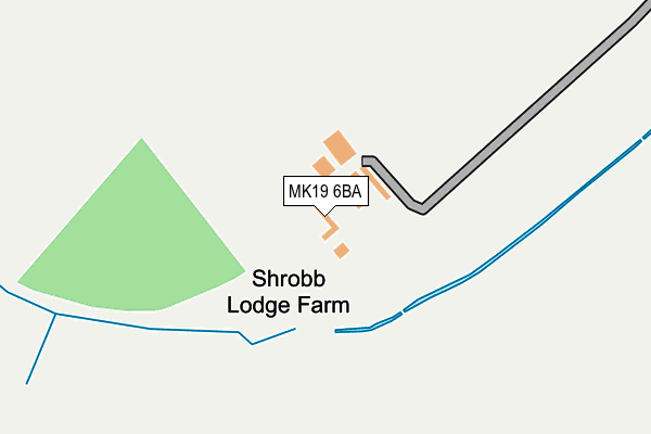 MK19 6BA map - OS OpenMap – Local (Ordnance Survey)