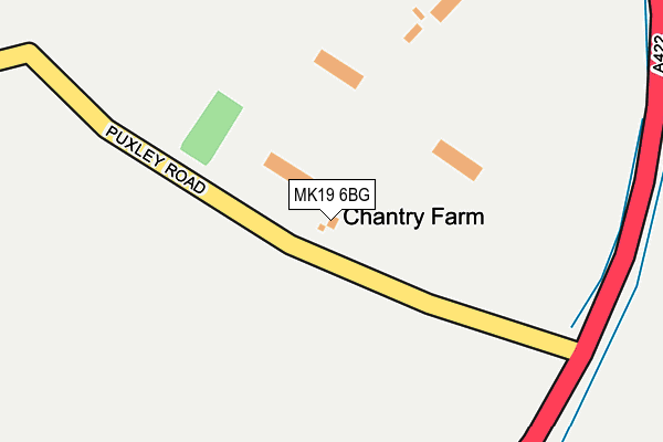 MK19 6BG map - OS OpenMap – Local (Ordnance Survey)