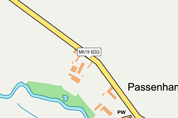 MK19 6DQ map - OS OpenMap – Local (Ordnance Survey)