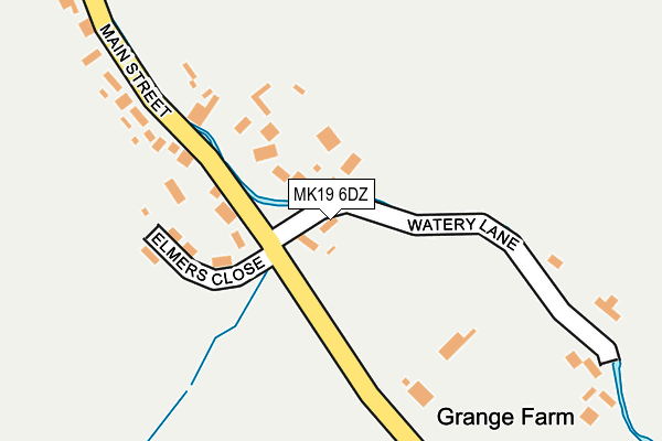 MK19 6DZ map - OS OpenMap – Local (Ordnance Survey)