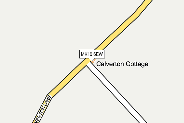 MK19 6EW map - OS OpenMap – Local (Ordnance Survey)
