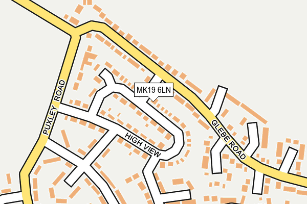 MK19 6LN map - OS OpenMap – Local (Ordnance Survey)